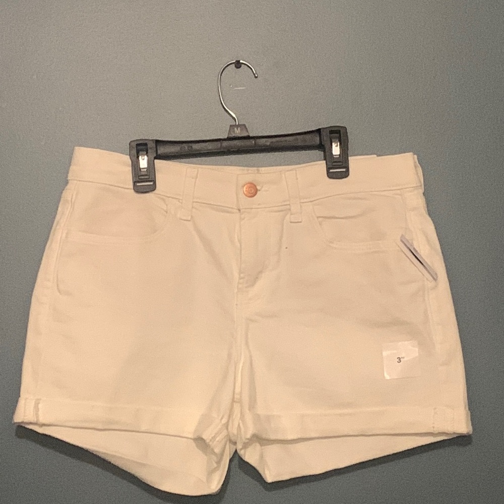White jean shorts size 8 Old navy